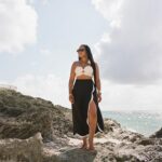 Shiona Turini Instagram - In honor of the best day of the year here’s all of my favorite B’s - Bermuda, beaches, and bathing suits. @adrianadegreas thanks for making bathing suits that can moonlight as cut out tops, now available on @amazonluxurystores. Perfect for a birthday mermaid like me #ad
