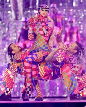Shiona Turini Instagram - 10s 10s 10s Across the Board 💘 Will never be over @beyonce in custom @emiliopucci. Thank you to the entire team for such a beautiful collaboration with me. For working thru every detail - from design to fabrication to crystal placement, jewelry additions, custom crystal thongs and bejeweled boots. One of my favorites of the #RWT for sure. Styled by me.