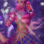 Shiona Turini Instagram – 10s 10s 10s Across the Board 💘 Will never be over @beyonce in custom @emiliopucci. Thank you to the entire team for such a beautiful collaboration with me. For working thru every detail – from design to fabrication to crystal placement, jewelry additions, custom crystal thongs and bejeweled boots. One of my favorites of the #RWT for sure. Styled by me.
