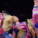 Shiona Turini Instagram – 10s 10s 10s Across the Board 💘 Will never be over @beyonce in custom @emiliopucci. Thank you to the entire team for such a beautiful collaboration with me. For working thru every detail – from design to fabrication to crystal placement, jewelry additions, custom crystal thongs and bejeweled boots. One of my favorites of the #RWT for sure. Styled by me.