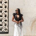 Shiona Turini Instagram - Can I hear a little commotion for the dress 🏁 Few dresses could make me consider giving up my beloved crop top. But thisssssss silky smooth @rodarte number from @amazonluxurystores makes a strong case.