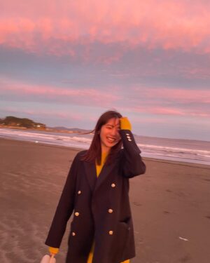 Shiori Akita Instagram - 風強かった〜🌀💨