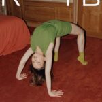 Shira Haas Instagram - Showing some flexibility for #ROUGE FASHIONBOOK. 💚 @rougefashionbook @dudihasson1 @prada 💚🥲
