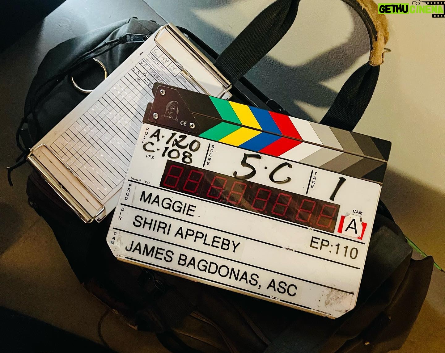 Shiri Appleby Instagram - MAGGIE 💫 New series out now on Hulu. I had the great honor of directing episode, “A Mysterious Invitation Awaits You.” We worked on my birthday and the cast and crew showered me with sugar, always a great way to spend the day! ❤️ #directing