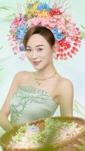 Shirley Yeung Instagram - 大家520快樂啊！
頭上每簪一枝花，我便想你一次 ！💕
520的花快收下吧
不過你要送我一個微笑哦
#楊思琦 #520快樂 #520 #szekikk
#楊思琦szeki #杨思琦 #簪花