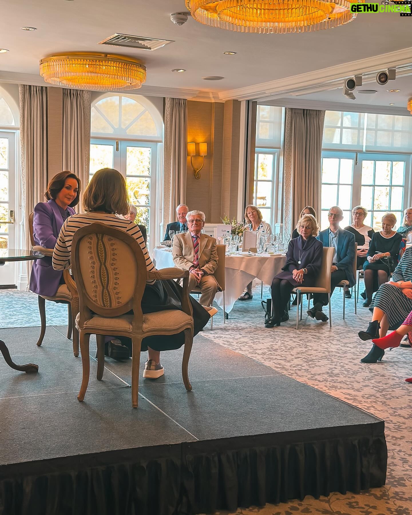 Shirley Ballas Instagram - Lights, camera, conversation! 💃🏽🪩 Yesterday we hosted a very special afternoon of captivating conversations with Strictly Head Judge, Shirley Ballas. Amid laughter, Shirley shared tales of her life and career, enchanting us with her charisma. It was a celebration of her resilience and passion, leaving an indelible mark on all present. A special thank you to @shirleyballas for joining us and the wonderful @elizabethkirbyed from @hampshirelifemagazine for a great conversation. #ShirleyBallas #ChewtonGlen #strictlycomedancing