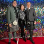 Shirley Ballas Instagram - Scotland bound with my tour husbands @mrantondubeke @craigrevel 🏴󠁧󠁢󠁳󠁣󠁴󠁿💃🏻🪩✨ having a great time in Glasgow. What fantastic audiences you have been so far. Xxx @strictlycomedancinglive Makeup @jessieefromtheblock Hair @fletcherhair Styling @alexandriastylist Wardrobe @bryonica Kilts @macgregorandmacduff Blazer @reiss Trousers @phaseeight Boots @russellandbromley