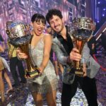 Shirley Ballas Instagram - What an epic @dancingwiththestars finale last night. An absolute pleasure watching the show this year. 💛 it’s been fantastic getting a double dose of dancing after @bbcstrictly on a Saturday. A huge congratulations to @valentin and @_xochitl.gomez for winning the Mirrorball. You were both outstanding. Well done to all who took part from the very very beginning. It takes courage to sign up and stamina to complete a show like this. To all the finalists, every one of you was a winner in your own right. You all put forward something unique and very very special. It was just unbelievable to watch the dynamics between the teams. I couldn’t have been prouder of each and every one of you. Of course a big shoutout to @markballas and @charlidamelio for returning and doing an honour dance. It was epic. Shout out to all the judges @brunotonioliofficial @derekhough @carrieanninaba, the hosts @juleshough @therealalfonsoribeiro, the real stars of the behind the scenes team and to Conrad Green for getting the show to such a high standard. Thank you for all the pleasure that you give to so many. Wow. Xxx 🔥