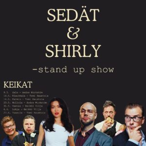 Shirly Karvinen Instagram - Sedät ja Shirly lähtee stand up -kiertueelle. 🚌🙈

Niiiin siistiä olla mukana. 😍🔥 Lippuja on myynnissä Tiketissä, biossa suora linkki nettisivuille. Siellä lukee, et kevään mielenkiintoisin stand up -kiertue ja sitä se tulee varmasti olemaan. 😂 

Toivottavasti nähdään!! 🥰