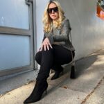 Shirly Brener Instagram - Dec sunshine in cali and im off to biz meetings lets finish this year off on a great note 🌞🍃🍂🕶️💼 very excited to have my amazing new boots by @newbellaofficial #newbella 👢🖤 perf for this time of year or anytime really 🫶 makes me feel cool & confident while being super comfortable! use coupon code "01shirly"  for a 18% discount for my followers at https://www.shopnewbella.com/ •shoes @newbellaofficial •fit @anatomiestyle •glasses @tomford •jewelry @electricpicks