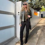 Shirly Brener Instagram - Dec sunshine in cali and im off to biz meetings lets finish this year off on a great note 🌞🍃🍂🕶️💼 very excited to have my amazing new boots by @newbellaofficial #newbella 👢🖤 perf for this time of year or anytime really 🫶 makes me feel cool & confident while being super comfortable! use coupon code "01shirly"  for a 18% discount for my followers at https://www.shopnewbella.com/ •shoes @newbellaofficial •fit @anatomiestyle •glasses @tomford •jewelry @electricpicks