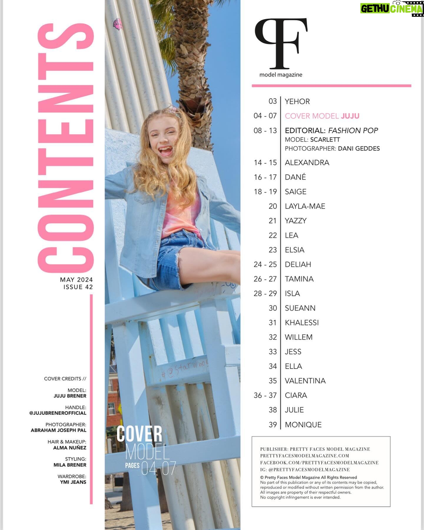 Shirly Brener Instagram - AHHH @jujubrenerofficial AMAZING MAY COVER IS OUT!!! ✨✨ “Pretty Faces” mag for the release of ⚡️ 𝑩𝒖𝒛𝒛𝒊𝒏 ⚡️🎤 Juju’s debut original single - your summer 24’ beat on repeat 🎶💭🩵💓🌟🌅🍭🌴 story editorial swipe 👈🏼 •magazine @prettyfacesmodelmagazine •ph &concept @palphotography •styling @milabrenerofficial •album cover art @palphotography @cgallegowong @milabrenerofficial •hmu @makeupbyalman •styling & concept @milabrenerofficial •wordrobe @ymijeans •photoshoot producer @shirlybrener •assoc shoot producer @aprilmillsent •collab @yoavdavis #davismedia