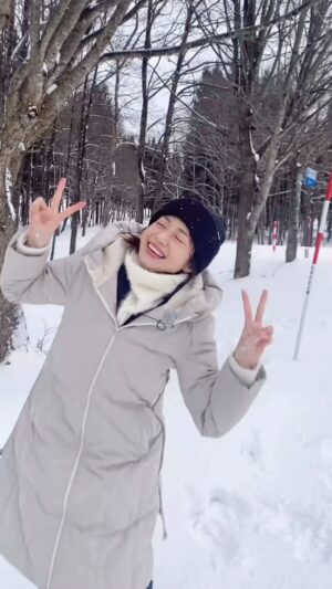 Shizuka Nakamura Instagram - 岩手・秋田ロケ☃️🩵