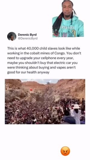 Shola Mos-Shogbamimu Instagram - DR Congo has become the new plantation for White slave masters with its warring leaders the Black overseers. It is the 4th largest producer of diamonds in the world & the world’s largest producer of cobalt from mines, accounting for over 70 percent of global cobalt mine production in 2023. 

We are all complicit in the child slavery enforced by US,UK & the West at the behest of corporate tech greed. Once again Africa is paying the price for Western capitalism.