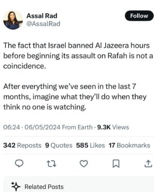 Shola Mos-Shogbamimu Instagram - The State of Israel is a Shit-Stain on the human race. More children & babies exterminated. This is a Holocaust. This is State Terrorism. This is Genocide. 

This is Rafah - 1.7million Palestinians literally have nowhere else to go. 

On Holocaust Remembrance Day it’s clear #NeverAgain is for some not all.

#RafahNow #GazaHolocaust #palestine #neveragainisnow