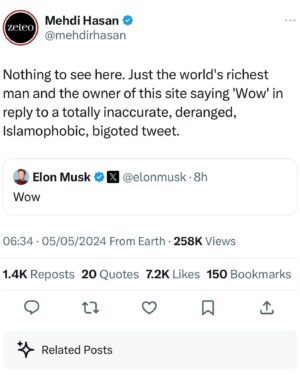 Shola Mos-Shogbamimu Instagram - Islamophobia is being weaponised at an alarming rate in UK under the guise of free speech. @lozzafox1 is a disgusting reprobate whose bigotry should be robustly condemned. 

You know he’s targeting Black and Brown British Muslims. 

Laurence Fox lost his bid to run for London Mayor and has lost his £5,000 deposit after securing just 0.005% of votes in his attempt to become a London Assembly member.

So what does he do? Attack Muslims - and Elon Musk endorses the lies with a ‘Wow’. Not condemnation like he’s doing with antisemitic tweets (after his rush to Israel to whitewash endorsing antisemitic tweets) no - he gave Fox a ‘wow’.
