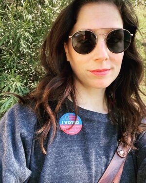 Shoshannah Stern Instagram - Did a very sexy thing today. So should you. #vote