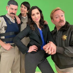 Shoshannah Stern Instagram - That’s a wrap on a top secret project I was lucky enough to be a part of. Very very secret. 🤫 #Reno911