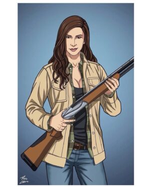 Shoshannah Stern Instagram - Okay wow @philchoart. I see you 👀 #eileenleahy #spnfamily