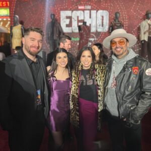 Shoshannah Stern Instagram - When I was 18 I saw a film set for the first time & got to meet @vincentdonofrio. He was incredibly kind to me—enough I decided that was what I wanted to do. Three years later I booked my first acting job with @jasonwinstongeorge who I run into years later at the premiere of @marvel’s Echo which I had the privilege of helping write with some very talented people. It stars the magnificent @alaquacox and… Vincent D’Onofrio. Sometimes life leads you full circle. ⭕️ 🙏 All episodes drop today on @disneyplus & @hulu.