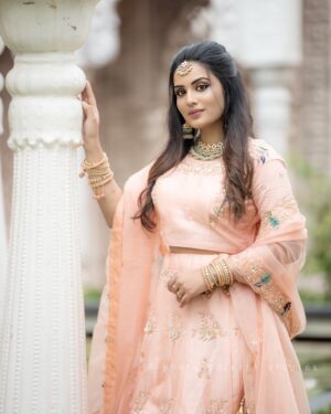 Shreegopika Chandran Instagram - MUA @kalwon_beauty 
📸 @photopalettestudios 
👗 @kaksh_by_kavita 
Hairstyle @ganeshhairstyle_studio