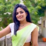 Shruthi Selvam Instagram – 💚 
.
Vc: @cibi_agnel 
Shoot for: @pleatofficial 
Saree drape: @dhara_artistry_ 
.
#shruthiselvam #saree