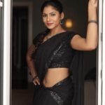 Shruti Reddy Instagram - “Black is the color of my love for you, for it is endless and never fades.” 🖤♥️ 📸: @deepak_durai_photography Retoucher: @ashishsom @manassompurapix Makeup & hair: @deepasalomi Managed by: @thanga_18 @mahendrababu2590