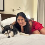 Shruti Reddy Instagram - My Cute Puppy time .. 🐺NALA 🤍
