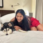 Shruti Reddy Instagram - My Cute Puppy time .. 🐺NALA 🤍