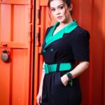 Shweta Gulati Instagram - 💚🖤 Styled by @designersneha1 @nagma_the_fashion_hub 📷 @sp_photography12 HMU @rahmansayyed786