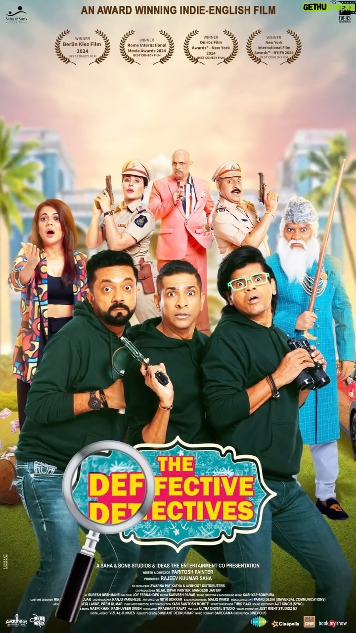 Shweta Gulati Instagram - Proud to announce the theatrical release of my Hinglish Film The defective detectives on April 5th in theatres near you !!!!!! 🧿 So get ready to dive into the quirkiest case in town with Shree, Adi, and Manav in Paritosh Painter's award-winning Indie English film, 'The Defective Detectives'. Hold onto your popcorn, because this intriguing journey of anticipation and enjoyment is about to begin! Will they crack the case? Find out on the 5th of April. 🎬🔍 Saha & Sons Studios & Ideas The Entertainment Co. Presents #TheDefectiveDetectives @tddmovie Director - @paritosh.painter Producer- @rajeevkuumarsaha Co Producer - @sejalp12 #MangeshJagtap Starring- @iam_johnylever @siddharth23oct @paritosh.painter @jayeshthakkar_official @bharatdabholkar @ishwetagulati @tejaswinilonari @vijay_patkar29 @tuffnut10 @jesse_lever @vishnu.mehra @ninadkamatofficial Media consultant: Parag Desai | @universal_communications @cinepolisindia