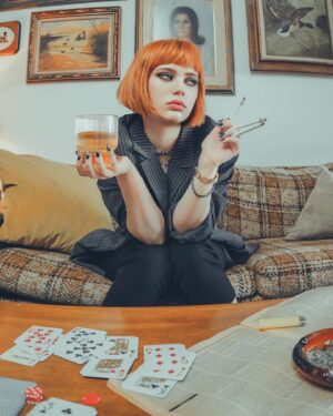 Sierra McCormick Instagram - Some more photos of me looking apathetic as I smoke ~3 cigarettes~ from my shoot with @laurentakespix a while back! 
Resting bitch face abounds🫡