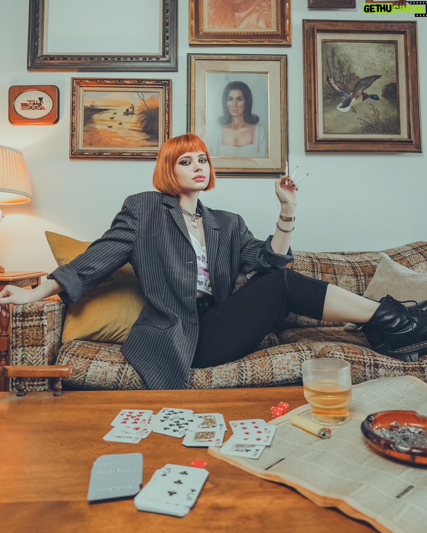 Sierra McCormick - 9.7K Likes - Care for a smoke? I’ve got three 💀
🚬🥃🃏🎲🧑🏻🦰
Once again, the amazing @laurentakespix captured angles I didn’t even know I had. More to come 👀