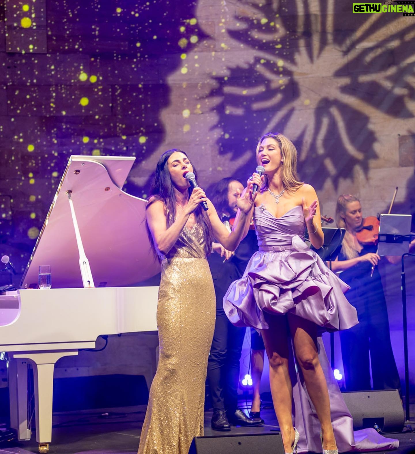 Silvia Colloca - 1.2K Likes - What a joy and privilege to join @deltagoodrem for the launch of @deltagoodremfoundation Angels and Heroes nursing recognition program, to raise funds in support of Nursing Excellence at St Vincent’s Hospital Sydney.
Delta hosted the night with her signature grace and luminous presence, accompanied by Master of Ceremonies, @richardwilkins. Amongst the highlights, @davidcampbell73 belting a superb rendition of Angels, and the master work of @annapolyviou creating the memorable dessert.
Singing with Delta was truly special. Particularly being in the presence of such a genuine kind heart and phenomenal talent.
Congratulations to all for raising well over 1 million dollars for our true angels and heroes!
❤️🦋
#deltagoodrem #deltagoodremfoundation