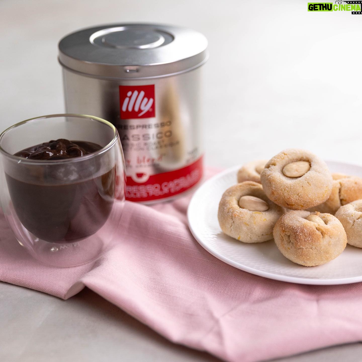 Silvia Colloca - 1.1K Likes - A little sweet moment, with all the Italian flaire. We do hot chocolate thick and dense…. Highly addictive… add a touch of @illyinaustralia for an extra boost!
@silviasitalianmasterclass
Italian Style Espresso Hot Chocolate with Almond Cookies
Ingredients
For the hot chocolate
Serves 2
2 tbs Dutch cocoa powder
80 g (1/3 cup) caster sugar
2 scant tablespoons cornflour
1/2 teaspoon vanilla bean paste
500 ml (2 cups) milk
2 shots of freshly brewed espresso coffee
2 tablespoons dark chocolate chips
Method
Combine the cocoa, caster sugar, cornflour, vanilla in a small saucepan.
Pour in 3 tablespoons of the milk and whisk until the mixture turns into a sticky, dark brown paste. Slowly add the rest of the milk, whisking enthusiastically as you go to prevent any lumps from forming. Add the espresso shots and stir through.
Place the saucepan over medium heat and bring to a simmer, stirring constantly with a wooden spoon or spatula. Reduce the heat to low, add the chocolate chips and cook, stirring, for 2–3 minutes or until the hot chocolate starts to thicken. Turn off the heat, serve hot.
For the almond cookies
makes 18
2 egg whites, at room temperature
170 g caster sugar, plus extra for rolling the cookies in
300 g almond meal
2 teaspoons vanilla extract or paste
finely grated zest of 1 lemon
18 blanched almonds
Method
Preheat your oven to 160°C fan forced, 180 C conventional
Place almond meal in a large bowl, add vanilla, lemon zest and egg whites and mix with your hands to form a paste.
Shape the paste into balls, roll them in the sugar, then gently push your thumb into the middle of each ball and top with a blanched almond
Place the cookies in a baking tray lined with baking paper and bake for 18-20 minutes or until the base of the amaretti looks firm and slightly golden.
Cool them on a rack for at least 10 minutes before eating