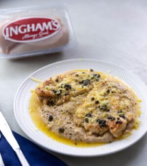 Silvia Colloca Instagram - Did you enjoy today’s episode of @silviasitalianmasterclass ? 
Here is the recipe for the chicken scaloppine with capers with cannellini bean mash!
Something I make for my family often and with little effort.
Special thanks to @inghamsaustralia for providing the most succulent chicken and to @basile_imports , who are the distributors for Capriccio beans. 

This meal is now ready for ordering frozen from @providoor 

Have a fabulous weekend!
Silvia 

● 2 Chicken breasts pounded to 1⁄2 cm and then halved
●1⁄4 cup (60ml) extra-virgin olive oil
● 2 tablespoons of unsalted butter
gf flour
● salt and pepper for seasoning
● zest and juice of 2 lemons
● 3 tablespoons baby capers in vinegar, drained, rinsed

Cannellini mash
● 2 tablespoons extra-virgin olive oil 
●2 shallots , thinly sliced
● 1 garlic clove, finely chopped
● 2x 400 gr cans cannellini beans, drained and rinsed
1. To make the cannellini mash, heat the olive oil in a saucepan over medium heat, add the shallot and garlic and cook for 1 minute or until fragrant. Add the cannellini beans and cook for 3–4 minutes, adding 1–2 tablespoons of water, if needed. Season to taste. Blitz the mixture in a food processor until smooth, add a little water if it is too stiff. Season with salt and pepper.
2. Dredge the chicken in flour and shake off the excess. Heat up the oil and 1 tablespoon of butter over medium heat, add the chicken, season with salt, pepper, add capers and sear on both sides for 2-3 minutes or until golden. Pour in the lemon juice and the remaining butter and cook over medium-low heat for 8-10 minutes or until the sauce is thick. Serve the chicken with the mash and enjoy!