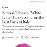Simona Tabasco Instagram - @nytimes