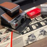 Simona Tabasco Instagram - Finally I found my new fully restored sx-70 camera! Thanks to Kyle and @brooklynfilmcamera team for this jewel 🥇 Always aiming something #polaroid #color #passion