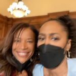 Simone Missick Instagram - A little story…bts of tonight’s episode of @allriseown …this extremely talented woman @leshaytboyce has been my friend, confidante, prayer partner, workout buddy, circle walker, turn up queen and Uber hilarious acting peer for years. Swipe right to see us in September of 2019, she and my other friends @shelliboone and @crystalleebrown came to support me on set of my first series lead job on @allriseown Who knew that 2.5 years later, Leshay would be joining me on camera, in a hilarious role that she kills?! God 🙏🏾 She was everyone’s YES for the role of #olanibroadnax 💯and Shelli and Crystal work just up the block from where we took that picture on @allamericancw #fullcircle #talent #friendswhopraytogetherstaytogether #nevergiveup #whoarethoseslaves 😂
