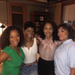 Simone Missick Instagram - A little story…bts of tonight’s episode of @allriseown …this extremely talented woman @leshaytboyce has been my friend, confidante, prayer partner, workout buddy, circle walker, turn up queen and Uber hilarious acting peer for years. Swipe right to see us in September of 2019, she and my other friends @shelliboone and @crystalleebrown came to support me on set of my first series lead job on @allriseown Who knew that 2.5 years later, Leshay would be joining me on camera, in a hilarious role that she kills?! God 🙏🏾 She was everyone’s YES for the role of #olanibroadnax 💯and Shelli and Crystal work just up the block from where we took that picture on @allamericancw #fullcircle #talent #friendswhopraytogetherstaytogether #nevergiveup #whoarethoseslaves 😂
