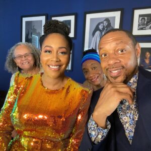 Simone Missick Instagram - @naacpimageawards with my FAMILY is the BEST way to do an awards show!!! My mom, dad, brother, nephew, and mother in love all got the red carpet treatment...at my house!!! If there’s one thing I love, it’s my family ❤️ @naacpimageawards #naacpimageawards #blacklove