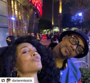 Simone Missick Instagram - Good Game. Pistons vs Lakers. A long way from the cheap seats at #palaceofauburnhills growing up…I’m rooting for #teammissick 🤎 #datenight 
#greatbasketball #thingswillneverbethesame 
🕊🤍

#Repost @dorianmissick with @make_repost
・・・
Date Night. Good win Lakers✊🏾. #SometimesWeLeaveTheHouse #TheMissicks