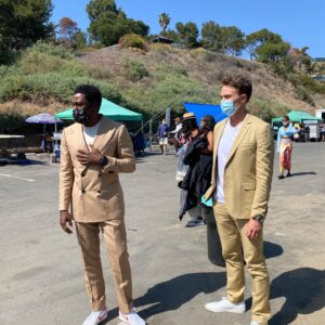 Simone Missick Instagram - SPOILER 🚨 we getting it in on this finale... #wilsonbethel and @jalexbrinson @audreycorsa @lindseygort @ruthieannmiles feeling all the EMOTIONS. Thank you #mariahcarey 💃🏽and these lewksby @icurenudity are INSANE. @allrisecbs #paradisecove #allrisecbs #dancing #thankful