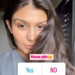 Simran Kaur Hundal Instagram - Yes or no simple ☺️ Justto wear sometimes not everyday . . . . . . . . . . #simranhundal #simrankaur #simrankaurhundal #nosepiercing #nosering #nosepins #nosepin #yesno #nomakeup #bareface