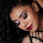 Simran Khan Instagram - Into the glorious aura🖤✨ . . . . . Lensed : @saijiproduction_official Mua : @makeupvibes_komal Edit : @saijiproduction_official . . . . . . . . . . . . . . . .