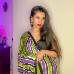 Simran Khan Instagram - You’re the journey I want to be on💚 . . . . . . . . . . . . . . . . . . . . . . . . . . . . #green #gogreen #saree #photooftheday #picture #sareelove #portrait #selfportrait #look #photography #instafashion #fashionstyle #indianlooks #instamood #actress #simrankhan