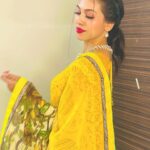 Simran Khan Instagram - Happy Diwali 🪔💛 #2023 . . . . . . . . . . . . . . . . . . #festivelook #diwali #happydiwali #traditional #indian #lovesaree #saree #instagram #instalike #festival #yellow #ethnic #diwalilook #actress #simrankhan
