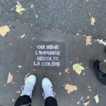 Sindy Michelle Claudia Auvity Instagram - Jour J - manifestation de lutte contre les violences faites aux femmes. Extrêmement fière et émue d’avoir pu avoir notre premier cortège, à l’année prochaine. 🧡💙 Mon ami @benjoyf a la prod’ 🤍