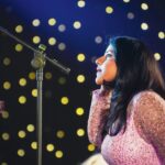 Sireesha Bhagavatula Instagram - The girl with the golden voice : @sireeshabhagavatula 🎵 Sireesha's rich voice is comforting to the soul, and honey to the ears. . Her range and depth shone bright on stage that night as she enthralled the audience with her performance 🎙️ . Live at @skootroffices 📍 . 10-May-2024