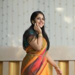 Sireesha Bhagavatula Instagram - 🧡🧡🧡 Saree by @srilatavedula pinniii 🧡 Clicked by @godsonvardhaofficial 📸